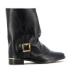 Vizzano Bota Femenina Tapada C/ebilla Y Taco Medio Negro