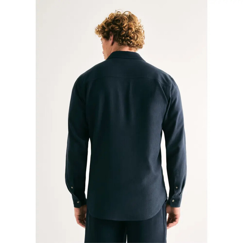 CAMISA MASC AZUL ESCURO