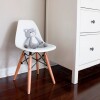 Silla DKR Base - En Madera - Infantil Blanco