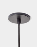 Lámpara de techo Idela de cristal ahumado y mármol negro Ø26 cm Lámpara de techo Idela de cristal ahumado y mármol negro Ø26 cm
