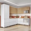 Bajo mesada 70 cm - 1 Puerta 1 Cajón - Rainha Blanco