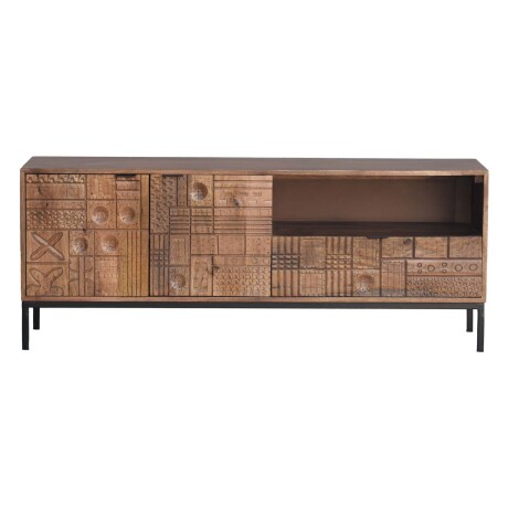 RACK PARA TV MADERA-DE-MANGO MARRON KANPUR CASTAÑO