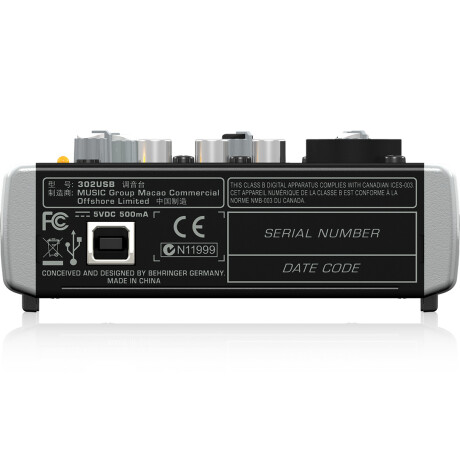 CONSOLA BEHRINGER XENYX302USB CONSOLA BEHRINGER XENYX302USB