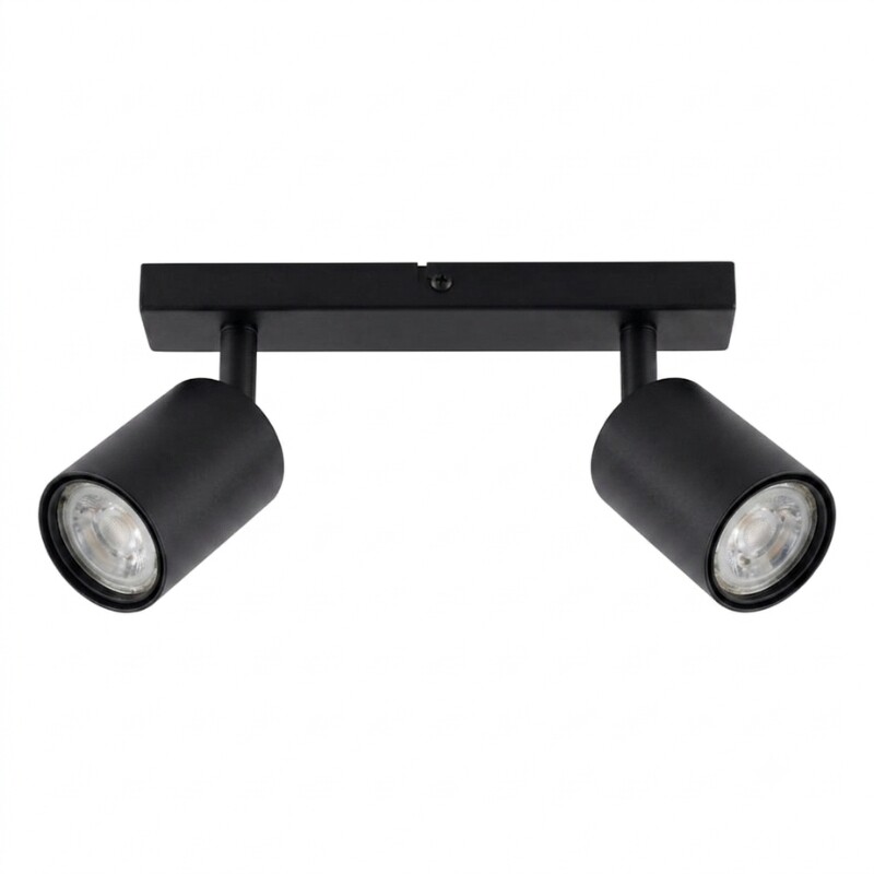 AASOL20 Luminaria de Techo Leticia Doble Negra