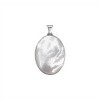 Dije ovalo - Plata 925 - nacar - CP4750 conpiedra