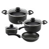 BATERIA DE COCINA CUORI 7 PIEZAS MODELO BLACK BATERIA DE COCINA CUORI 7 PIEZAS MODELO BLACK