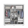 Ropero 2 Puertas Corredizas - Titanium Blanco