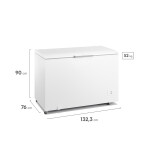 Freezer Electrolux Inverter Frío Humedo 407 Lts Blanco