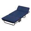 Catre cama plegable Lumax 180x75cm Acolchonado p/camping Catre cama plegable Lumax 180x75cm Acolchonado p/camping