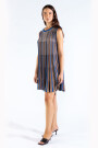 STRIPED TEE KNIT DRESS Blue