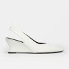 Stiletto Bianca en cuero liso Blanco