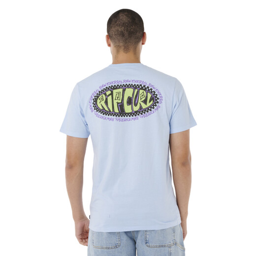 Remera Rip Curl Raw Energy De Oval Tee - Celeste Remera Rip Curl Raw Energy De Oval Tee - Celeste