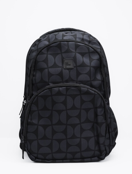 Mochila Fullprint Gris y Negro