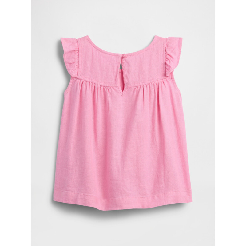 V-LINEN TOP SP26 PARISIAN PINK