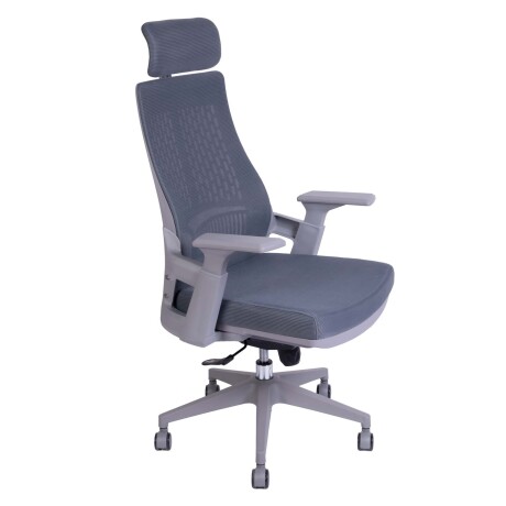 SILLA DE OFICINA MALLA GRIS LOMBARDI