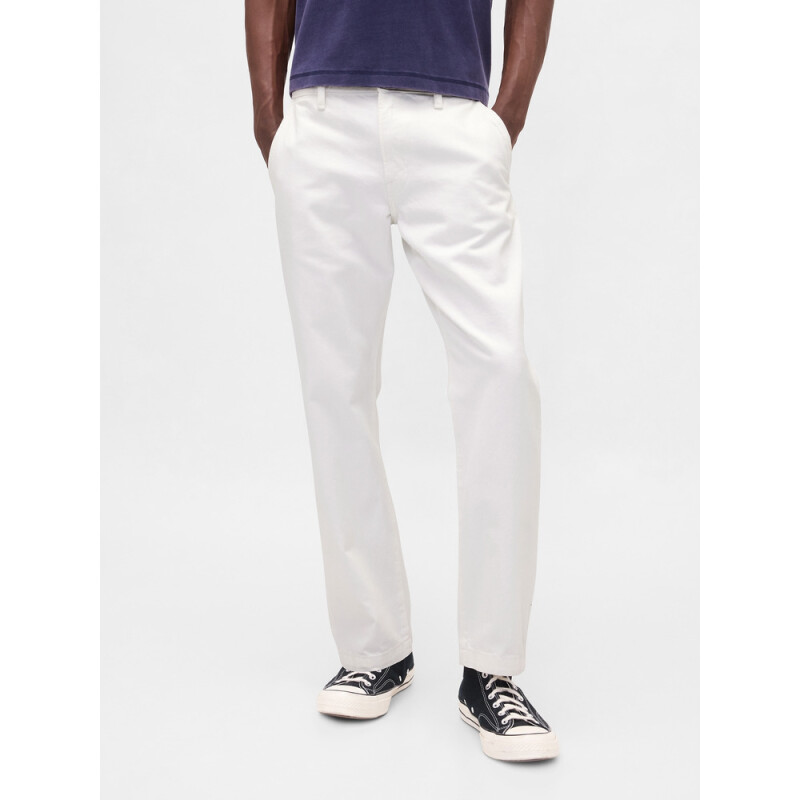 STRAIGHT FIT WHITE TROUSER WHITE V2 GLOBAL 2