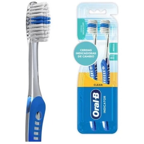 Cepillo Dental Oral B Clean Indicator 2 Pack Cepillo Dental Oral B Clean Indicator 2 Pack