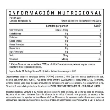 Colágeno Enaccion 240g -Naranja Colágeno Enaccion 240g -Naranja