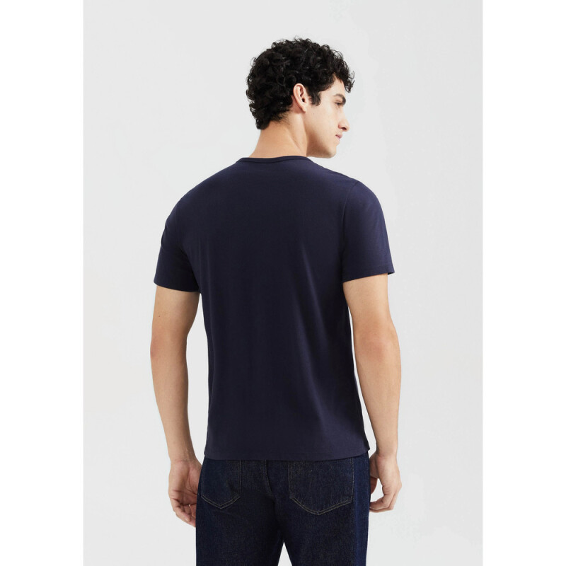 CAMISETA MM MASC AZUL ESCURO