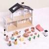 Casa de muñecas de madera completa TOOKY TOYS Casa de muñecas de madera completa TOOKY TOYS
