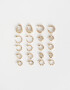Aros Argollas Set Metal Aros Argollas Set De Metal - Dorado