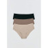 CALCINHA FEM PRETO/CAQUI/BEGE