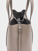 Bolso Tote Con Bandolera M gris
