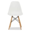 Silla Eames Para Comedor Living Patas De Madera Blanco