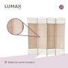 Biombo separador de rattan 1.8 mts Beige
