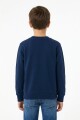 Buzo deportivo básico escote redondo - UNISEX AZUL MARINO