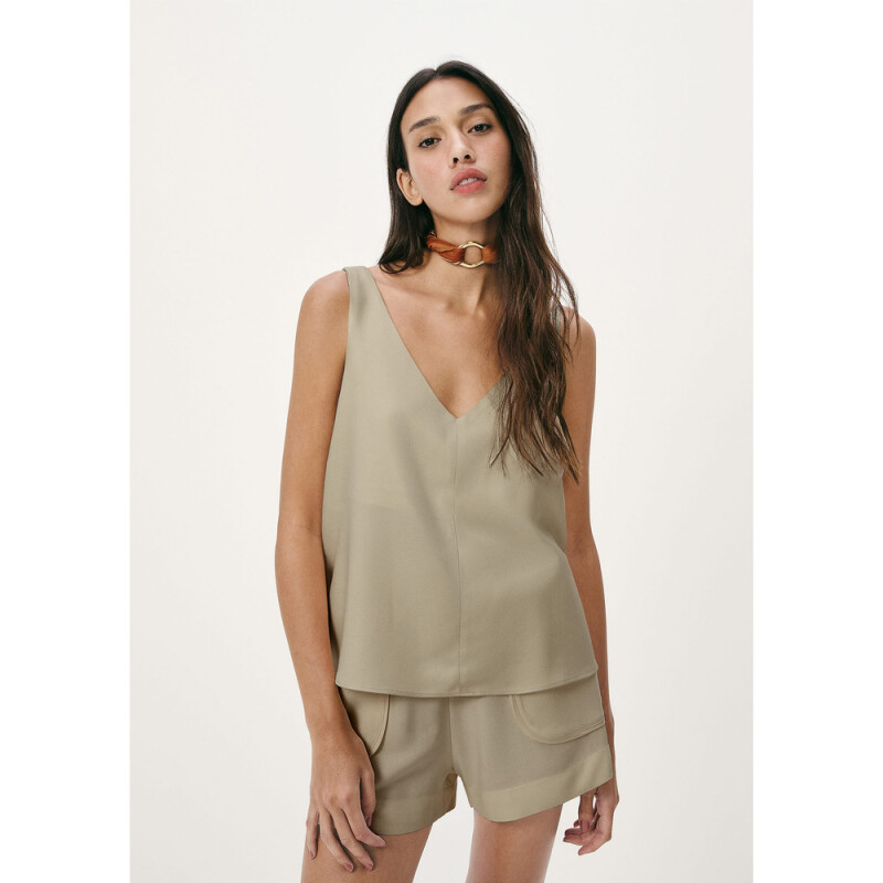 BLUSA SM FEM OLIVA CLARO