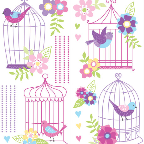 WALLPOPS CHIRPING THE DAY AWAY KIT N/A