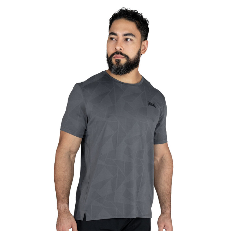 TSHIRT MEN POLY/SPX EVERLAST JACQUARD SPIN CH M6 CHARCOAL