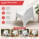Sillón simil ratán BLANCO