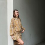 VESTIDO MAR MOSTAZA