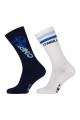 Medias O'Neill Sport Unisex Pack x2 Azul/Blanco