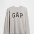 V-FRCH LS LOGO TEE LIGHT HEATHER GREY