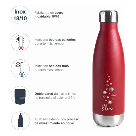 Botella acero inoxidable Roja Edan 500 ml Botella acero inoxidable Roja Edan 500 ml