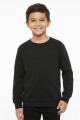 Buzo deportivo básico escote redondo - UNISEX NEGRO