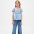 SS HNLY DNM TOP - LT LIGHT WASH