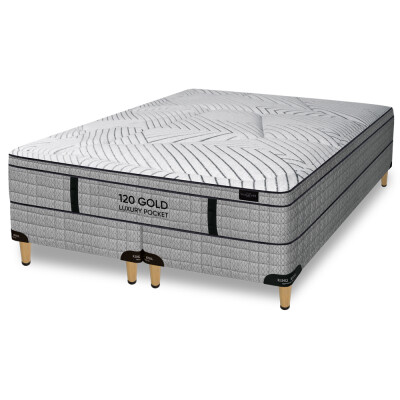 Colchón 120 Luxury Pocket con Sommier King 180x200