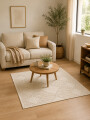 ALFOMBRA VELUTO ROMBOS BEIGE