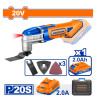 HERRAMIENTA MULTIFUNCION A BATERIA 20V + BATERIA 2.0AH + CARGADOR + ACCESORIOS + HERRAMIENTA MULTIFUNCION A BATERIA 20V + BATERIA 2.0AH + CARGADOR + ACCESORIOS +