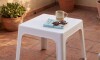 Sillón De Jardín Set X4 Skarpo Apilable + Mesa Master Blanco
