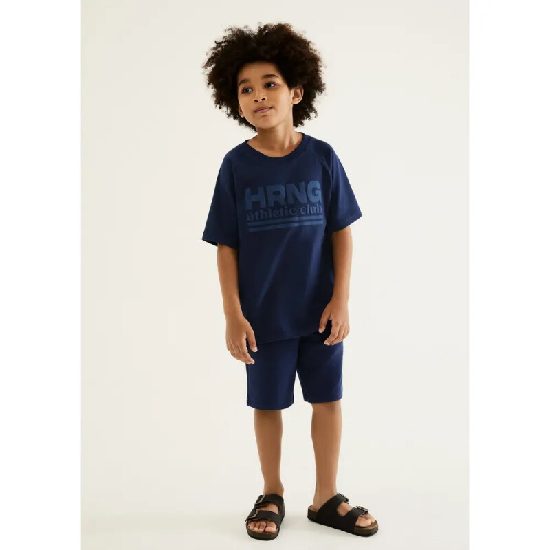 BERMUDA MASC AZUL ESCURO