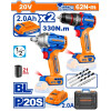 KIT COMBO A BATERIA 20V TALADRO ATORN. CON PERCUTOR 62NM + LLAVE IMPACTO 330NM KIT COMBO A BATERIA 20V TALADRO ATORN. CON PERCUTOR 62NM + LLAVE IMPACTO 330NM