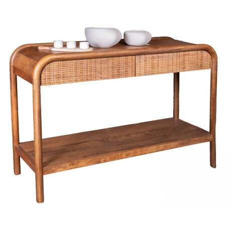 CONSOLA MADERA-DE-MANGO MARRON BENTO WALNUT