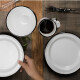 Plato llano Acero Vitrificado Blanco Cinsa Plato llano Acero Vitrificado Blanco Cinsa