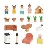 Casa de muñecas de madera completa TOOKY TOYS Casa de muñecas de madera completa TOOKY TOYS