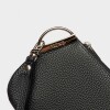Porta cosmeticos Katy en cuero graneado Negro